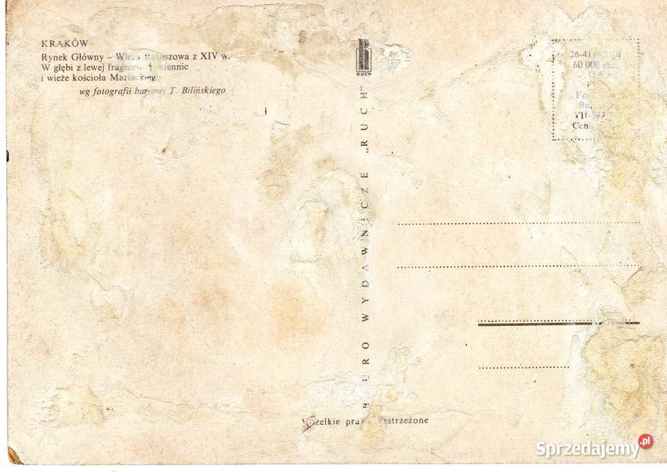 KRAKÓW RYNEK GŁÓWNY NOCĄ świętokrzyskie