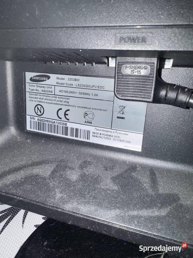 Monitor Samsung 2253BW 22 1680x1050 DSUB DVI małopolskie Kraków