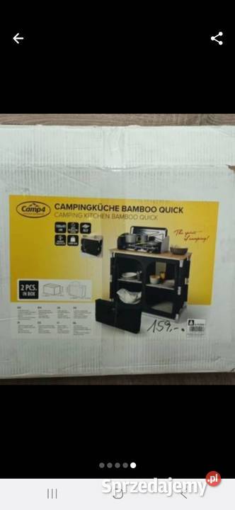 Kuchnia kempingowa Bamboo Quick Camp4 Do przyczep kempingowych