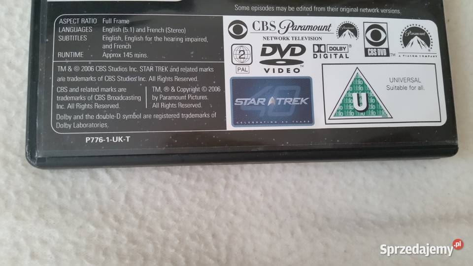 Star Trek The Original Series 1966 DVD Video lubelskie Puławy