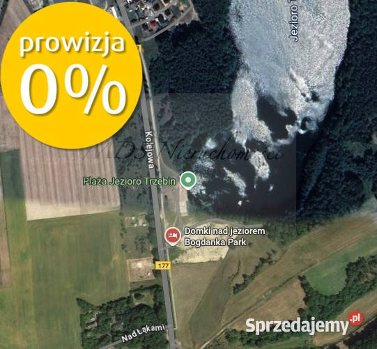 działka z widokiem na jezioro Trzebin