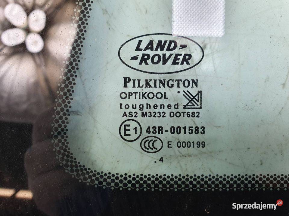 SZYBA PRAWY TYŁ LAND ROVER FREELANDER 43R001583 osobowe
