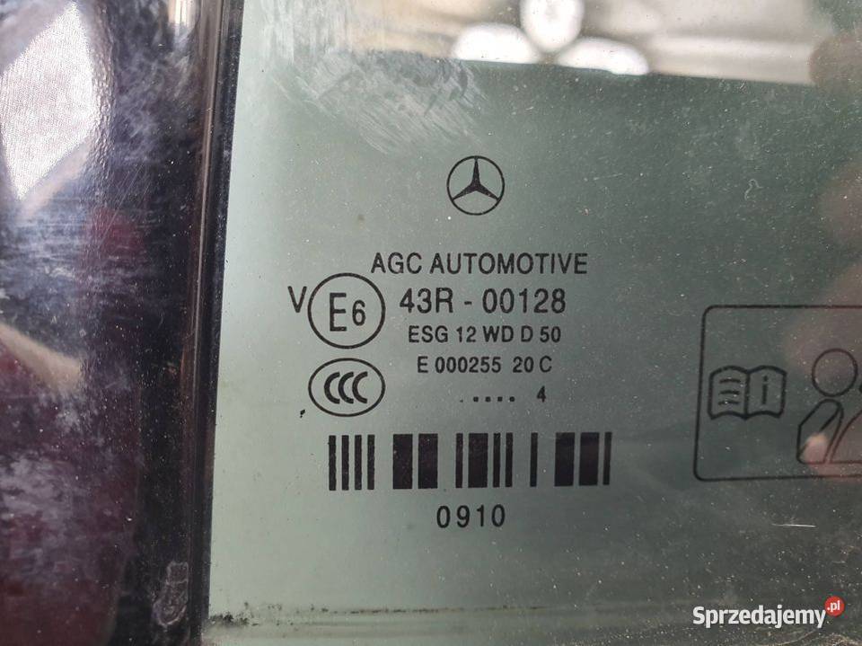 SZYBA DRZWI LEWY TYŁ MERCEDES CLS 400 W218 KOMBI kujawsko-pomorskie Lipno sprzedam