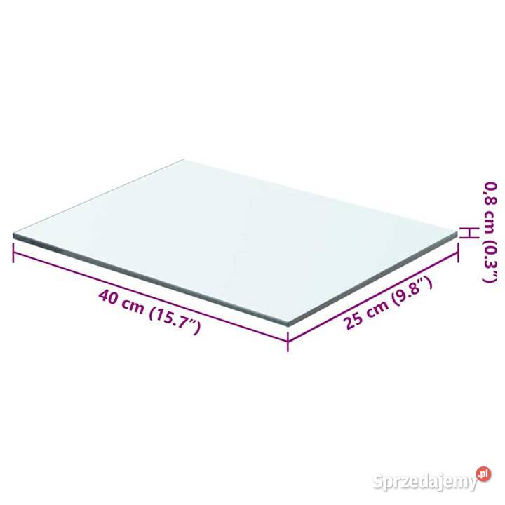 vidaXL Szklany bezbarwny panel 40x25 243815 Warszawa