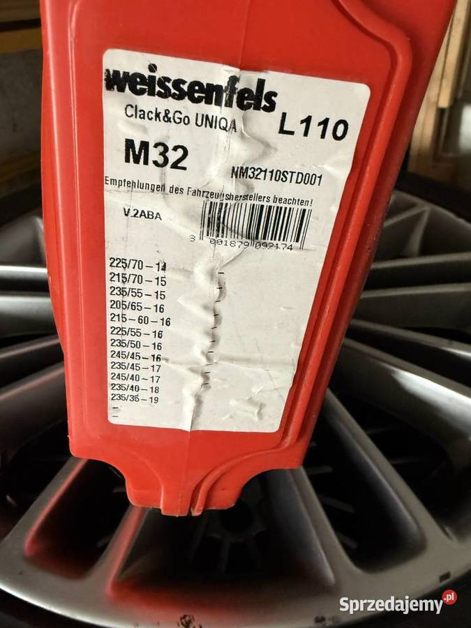Łańcuchy śniegowe Weissenfels Uniqa ClackGo M32 wielkopolskie