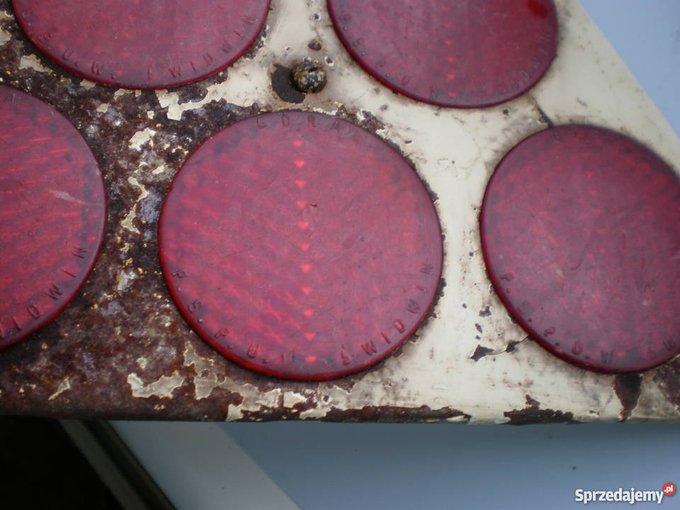 Kolekcjonerski trójkąt odblaskowymetalowy PSPUW Barlinek