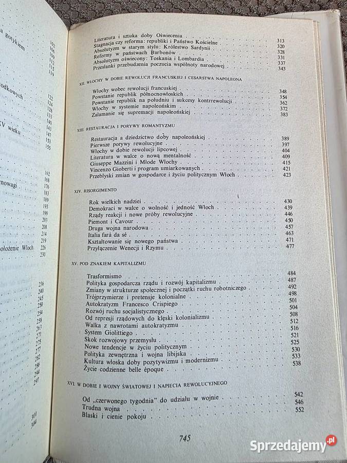 Historia Włoch Józef Andrzej Gierowski Książki naukowe i popularnonaukowe