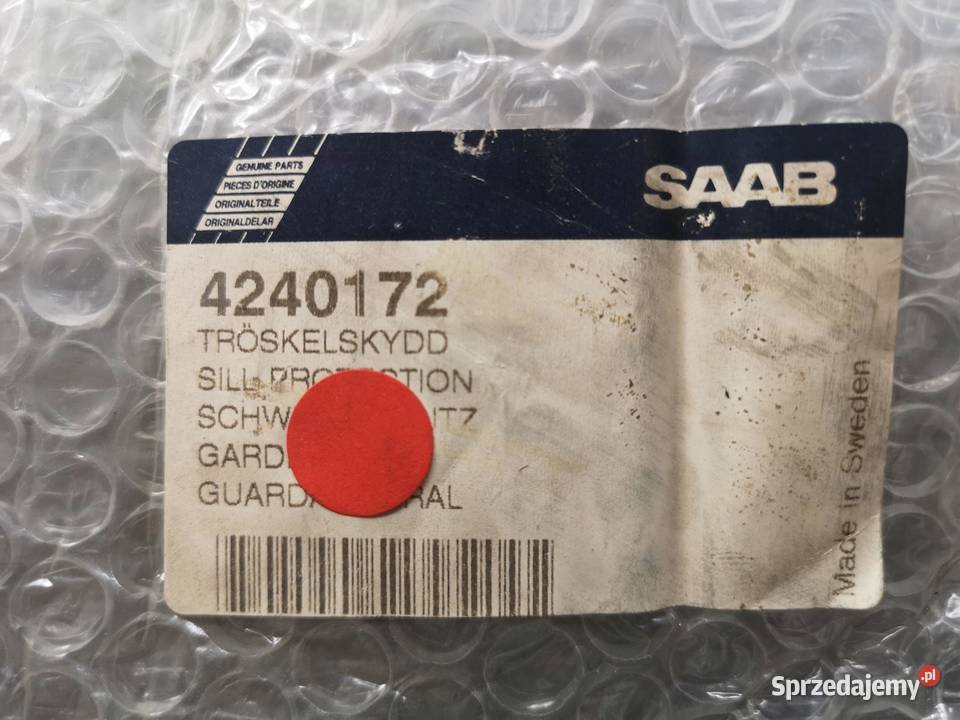 OSŁONA PROGU LEWY TYŁ SAAB 93 9803 ORYGINAŁ ASO osobowe Progi