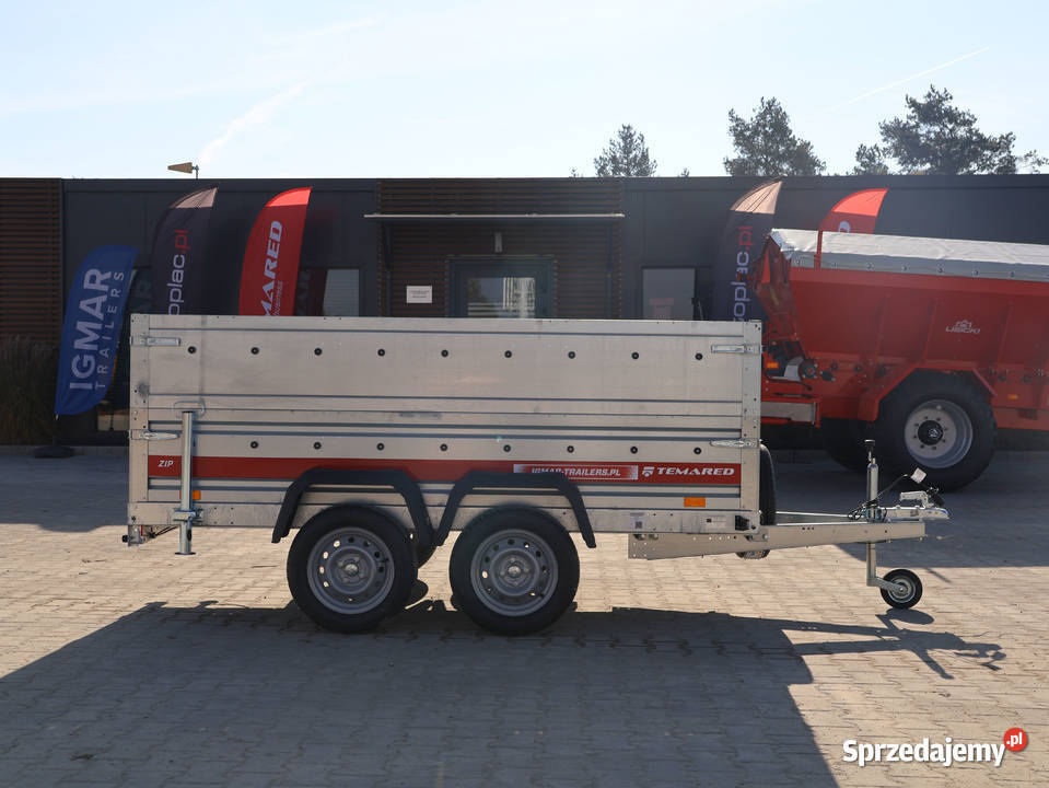 Przyczepka dwuosiowa 264x126 DMC 750 burty 527kg Przyczepy i naczepy lubelskie