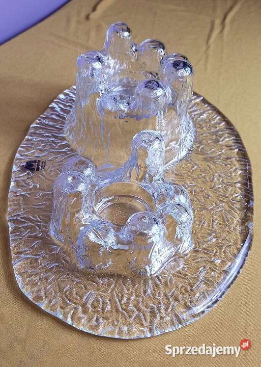 Finlandia szkło artystyczne MUURLA świecznik Jasień