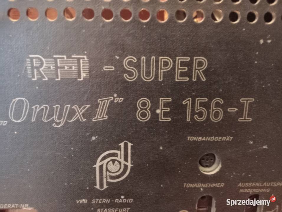 Sprzedam radio lampowe niemieckie DDR Onyx Wola Dębińska
