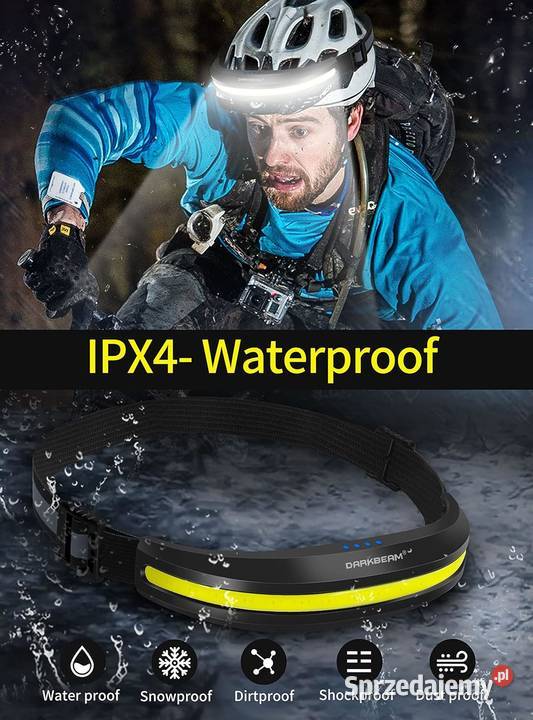 Darkbeam Latarka Czołowa LED COB USBC 230 z podkarpackie sprzedam