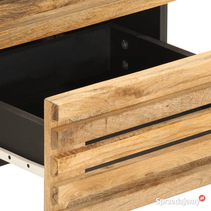 Szafka nocna 40x34x46 lite surowe drewno mango mazowieckie Warszawa