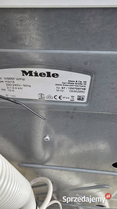 Pralka góry Miele W 665F WPM Softtronic 1200 wolnostojące dolnośląskie Wrocław