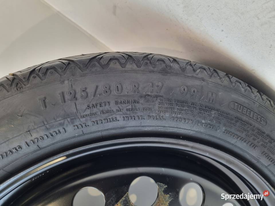 KOŁO DOJAZDOWE Volvo S80 II V70 III dojazdówka Chełm