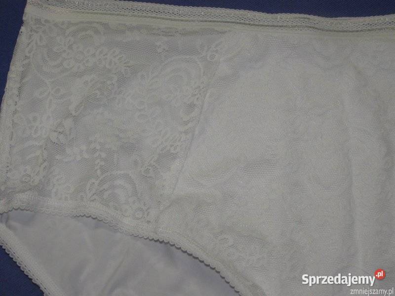 Majtki białe koronka rozmiar XXXL 1846 GEORGE Rozmiar 3XL Figi i stringi Siedlce