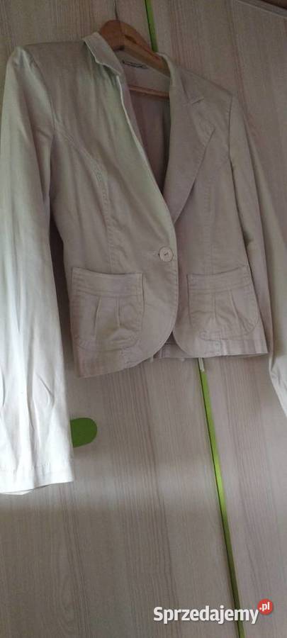 Żakiet damski w kolorze beżowym TARANKO Inny materiał Marynarki i żakiety