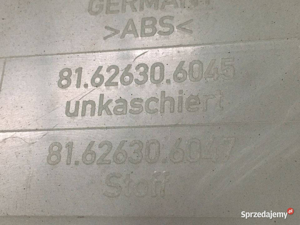 Tapicerka Drzwi MAN TGL TGA TGM 81626306046 Części samochodowe Maszewo