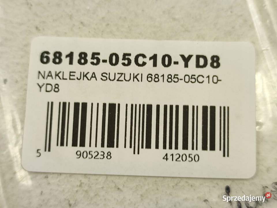 NAKLEJKA SUZUKI NA CZACHĘ SUZUKI GSX600F KATANA