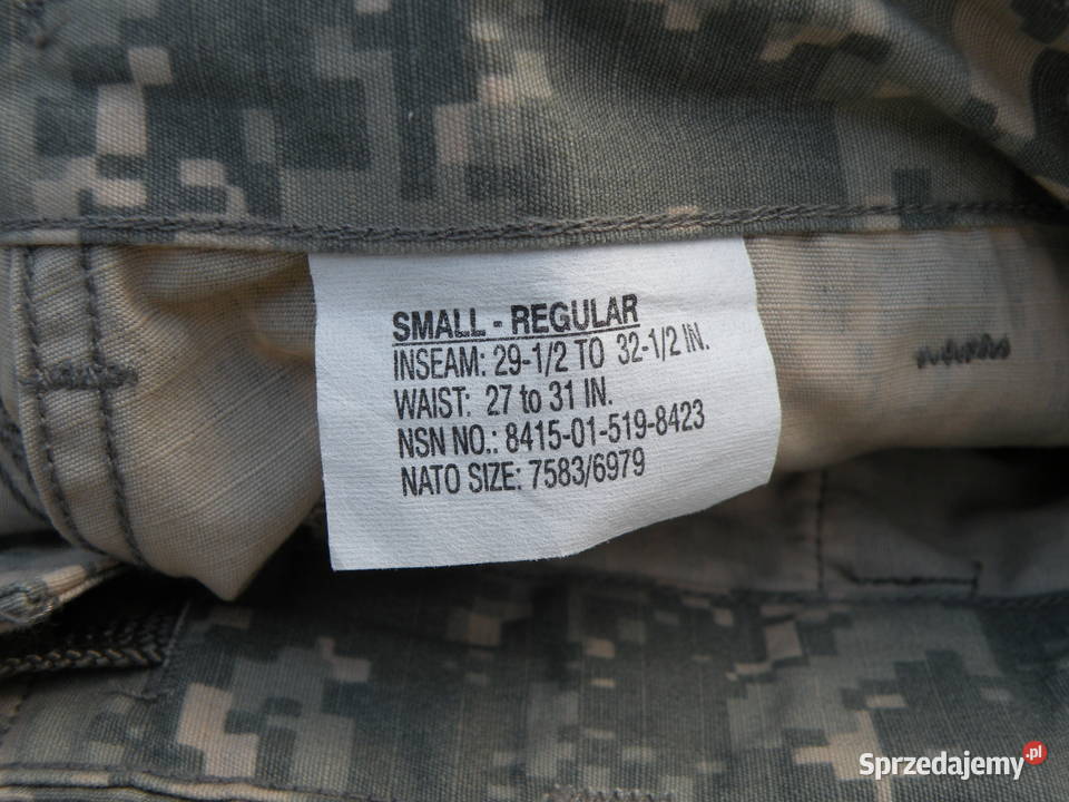 Spodnie ACU ucp small regular Wrocław
