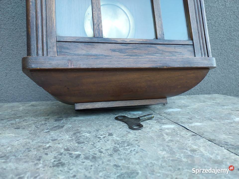 Stary zegar ścienny gabinetowy PHS przedwojenny