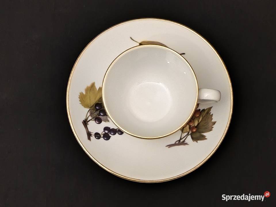 Zestaw kawowy angielski Royal Worcester Evesham