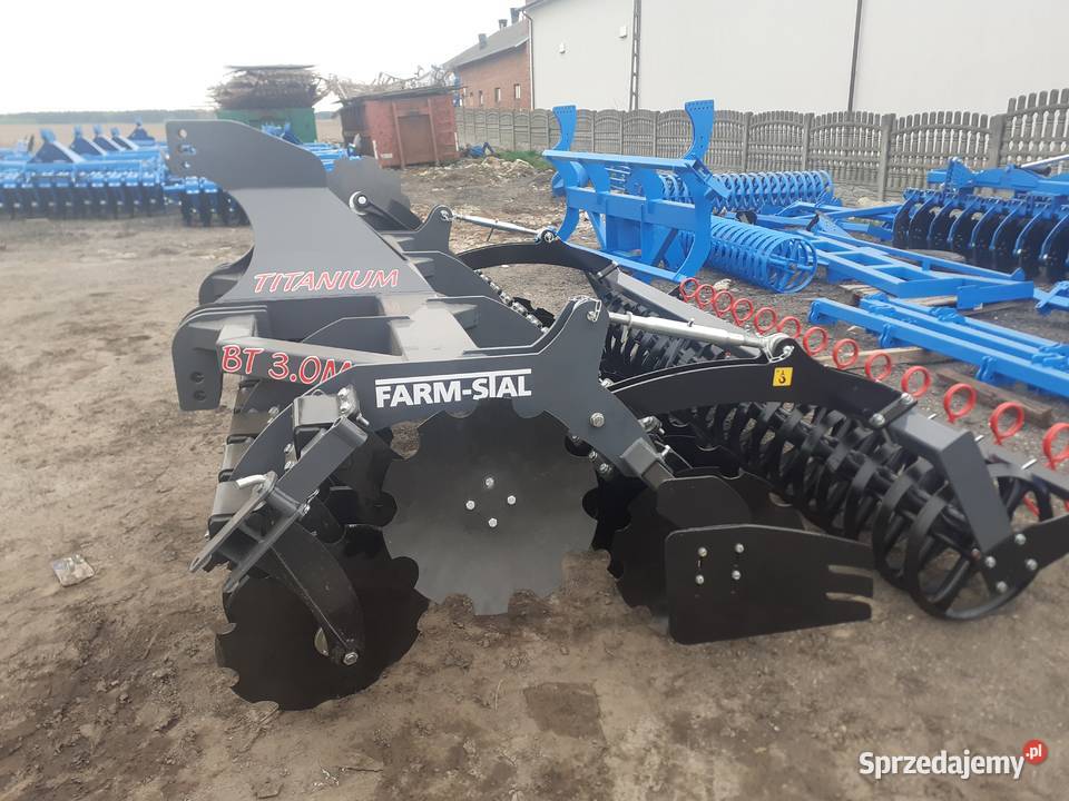 Brona talerzowa 3M FARMSTAL rozstaw 90100 nieuszkodzony Busko-Zdrój