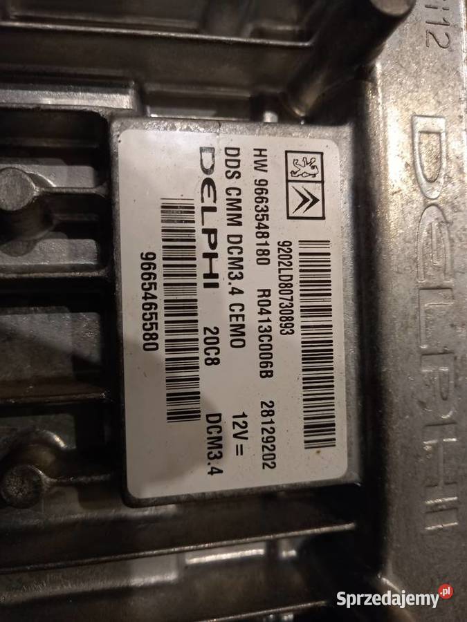 Komputer Peugeot Citroen 20 HDI HW 9663548180 osobowe Części samochodowe Margonin