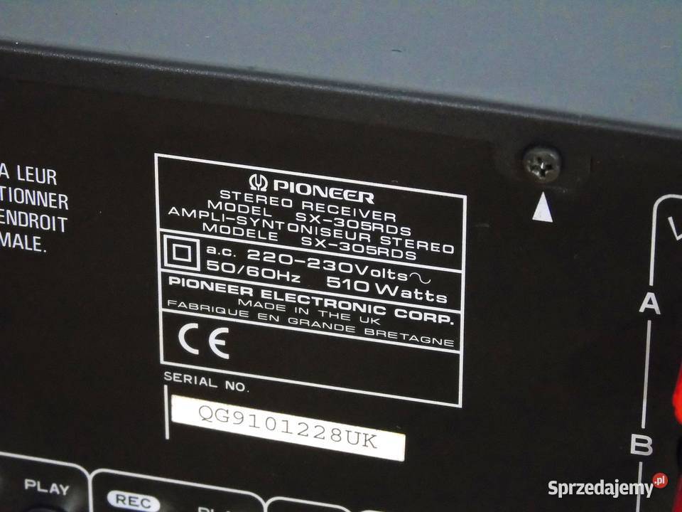 Japoński amplituner Pioneer SX305 RDS 510 wat podkarpackie Jasło