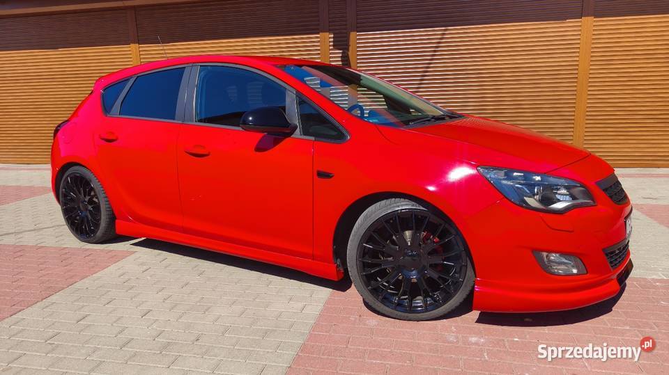 Astra j 14turbo z LPG zadbana w stanie czerwony Samochody osobowe kujawsko-pomorskie Dębowiec