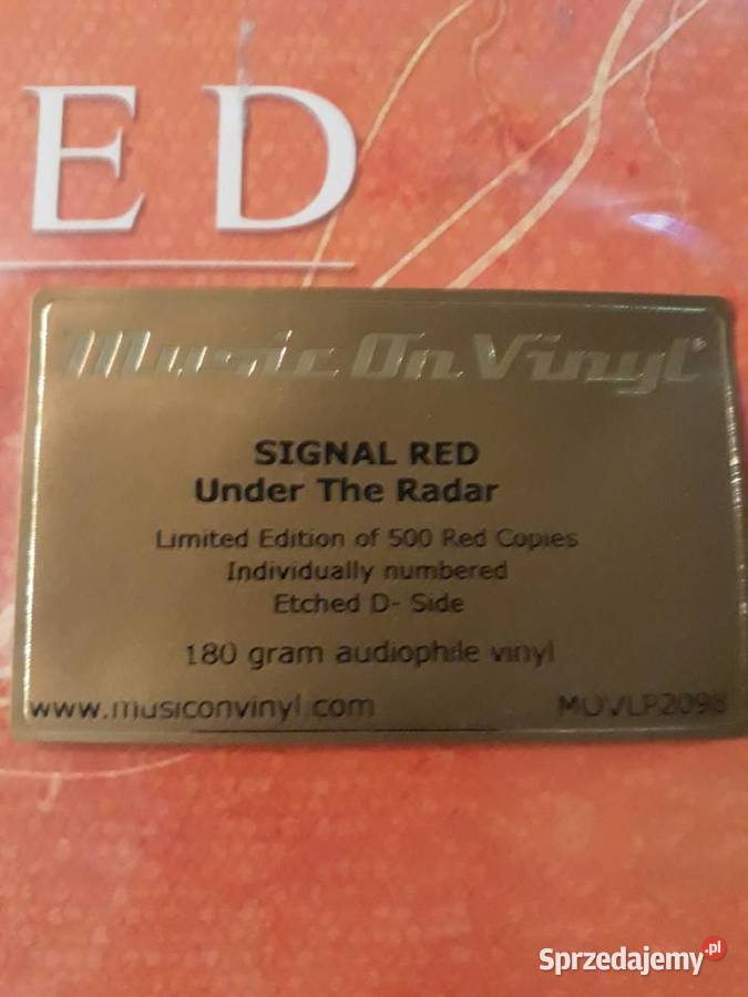 SIGNAL RED UNDER THE RADAR 2 LP czerwone Limited podkarpackie Rzeszów