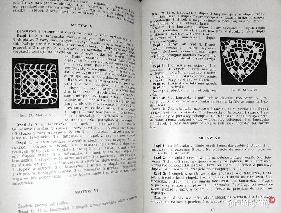 Serwetki Konfekcja szydełkowa Helena Gawrońska miękka Chełm