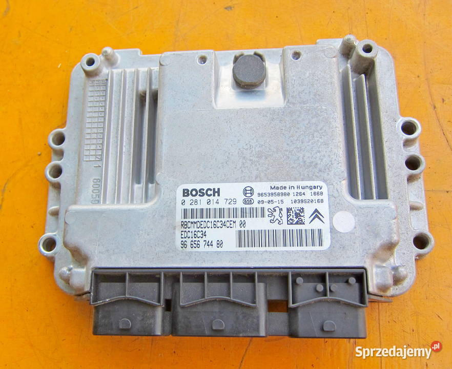 CITROEN PICASSO PEUGE 16 HDI STEROWNI 0281014729 Rok produkcji 2009 Radom