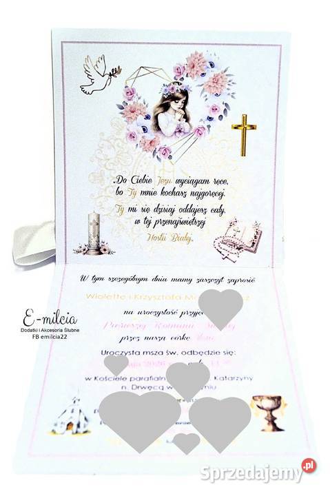 ZAPROSZENIA 3D SPERSONALIZOWANE z OZDOBIONĄ Pozostałe Zielona Góra