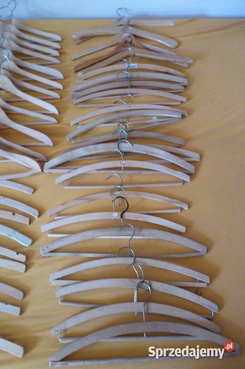 KOMPLET WIESZAKÓW DREWNIANE 55 SZTUK RÓŻNE Kraków