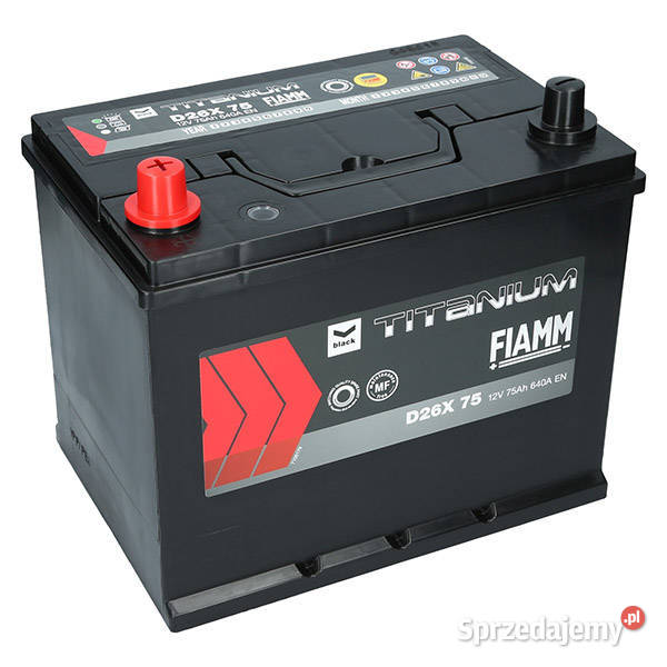 Akumulator Fiamm Black 12V 75Ah 640A L JFTP75 Jelcz-Laskowice