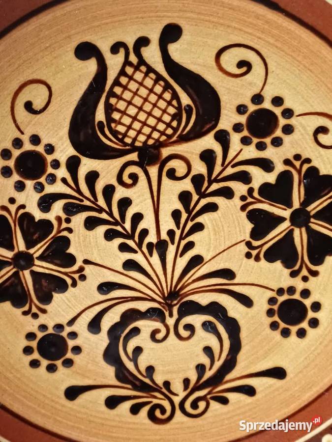 vintage duży talerz ozdobny Nowy Targ