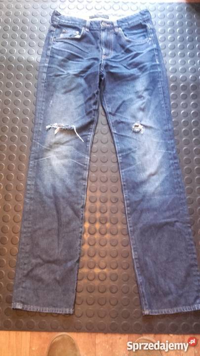 dzinsy Calvin Klein regular slim z dziurami śląskie Sosnowiec sprzedam