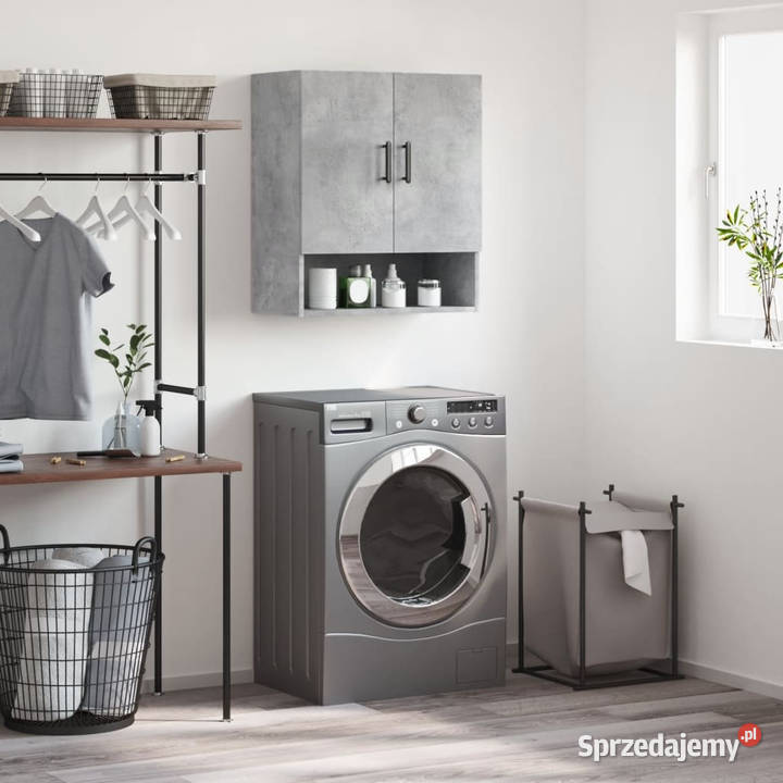 Szafka wisząca szarość betonu 60x31x70 WM829920 mazowieckie