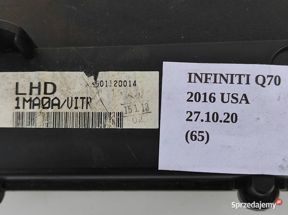 LISTWA ZASILAJĄCA DESKI INFINITI Q70 37 M37 wielkopolskie Nowy Tomyśl