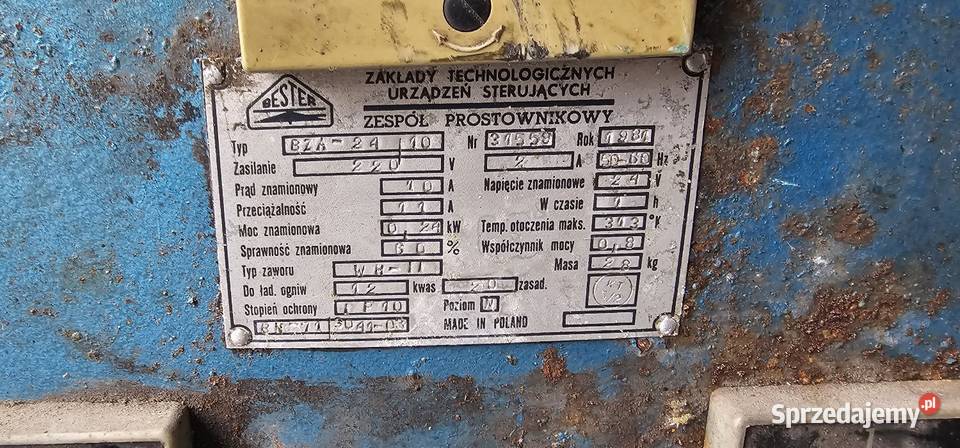 Prostownik Bester PRL śląskie Lubliniec