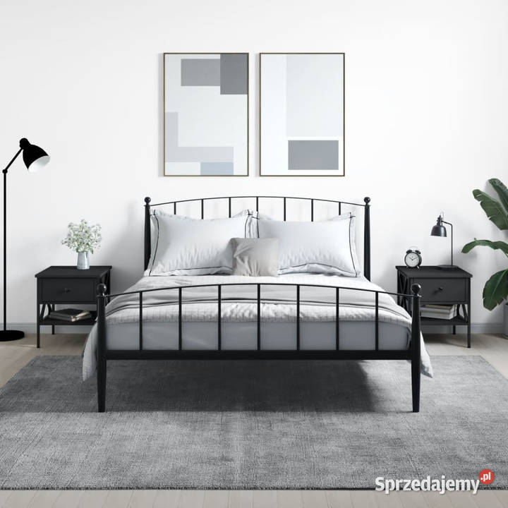 Stoliki nocne 2 czarne 40x42x45 WM825954 Warszawa