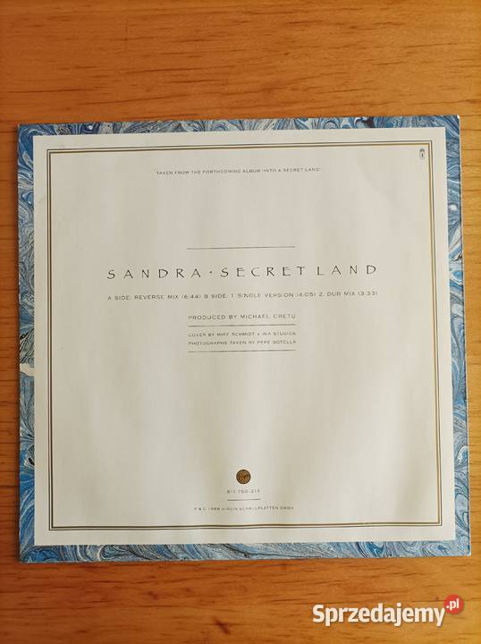 Winyl singiel Sandra Secret Land 1988 Płyty i kasety Olsztyn