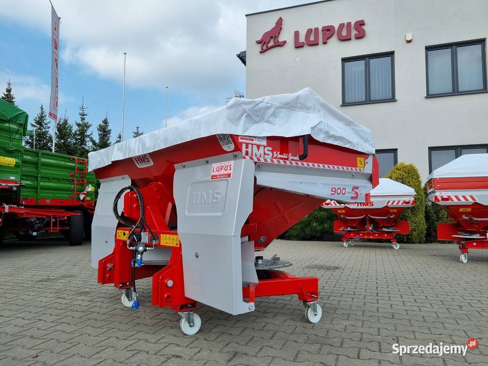 Rozsiewacz nawozu Dwutarczowy INOX plandeka