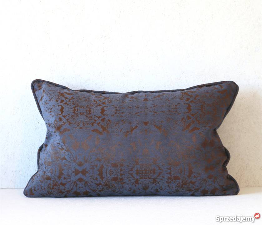 Poduszka klasyczna dekoracyjna ozdobna granatowa inny kolor Białystok