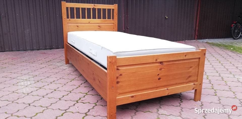Łóżko drewniane 90x200 Ikea Hemnes materac rama kanapa