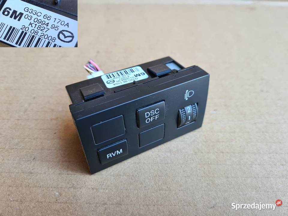 Mazda 6 GH panel włącznik przełącznik DSC RVM