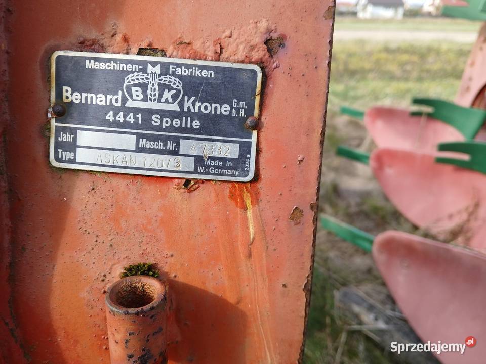 Krone askan 3 skibowy obrotowy Pługi Biłgoraj