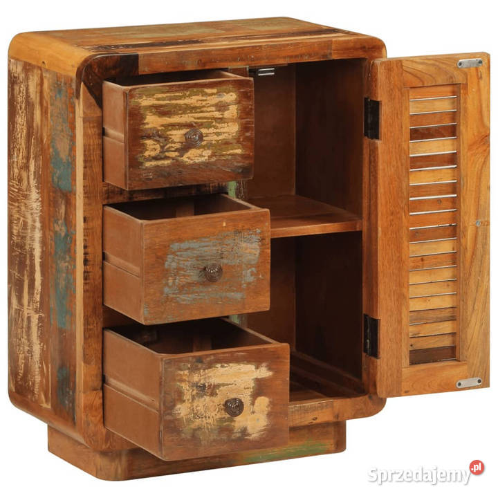 Szafka z 3 drzwiczek 55x30x70 lite drewno z Warszawa sprzedam