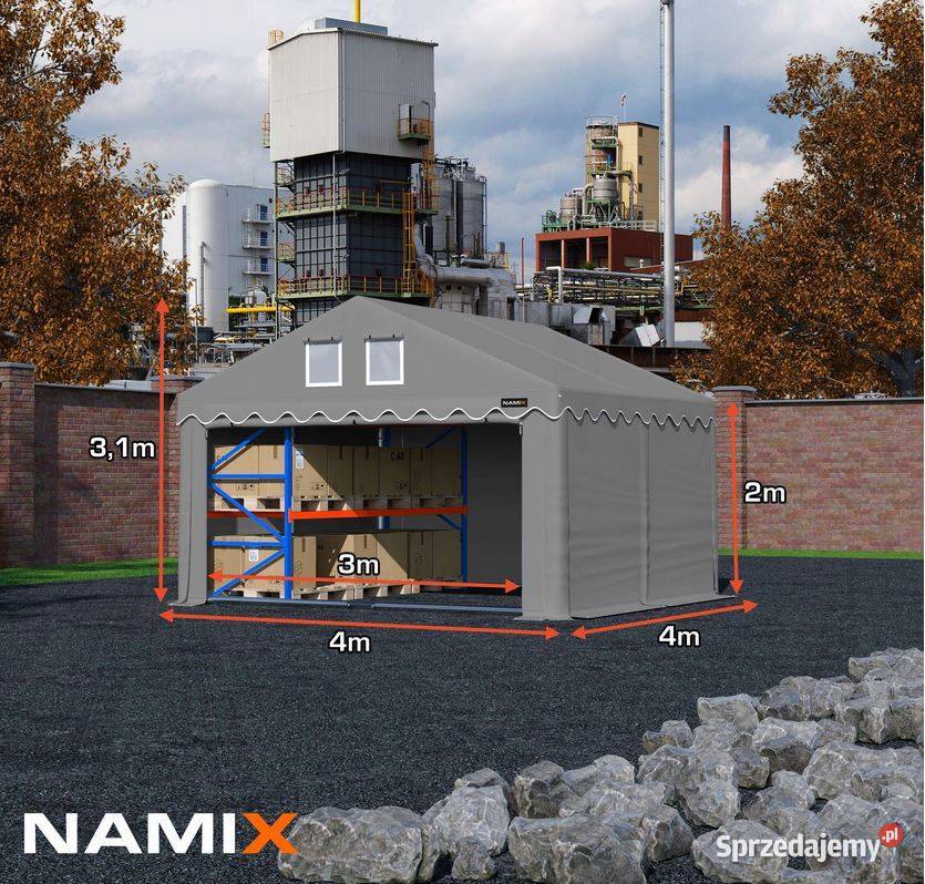 Namiot ROYAL 4x4 magazynowy handlowy garaż Jabłonna